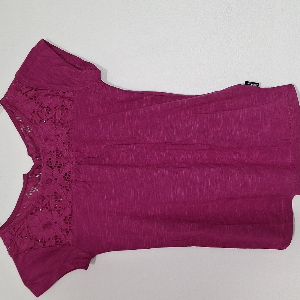 Silver Jeans Short Sleeve Lace Top